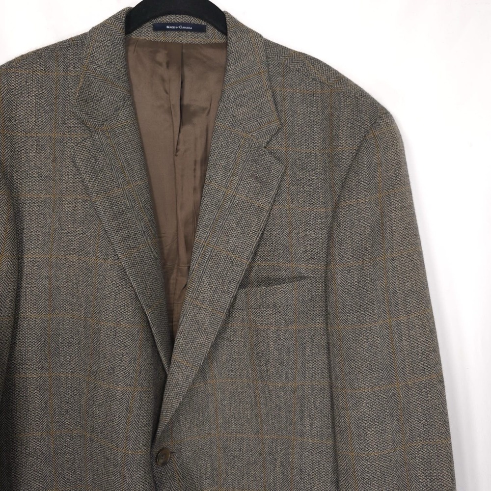 CHAPS RALPH LAUREN Sport Coat 46T 100% PURE NEW WOOL Vintage CANADA MADE Blazer